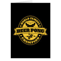 Beer Pong Champion Greeting Cards
