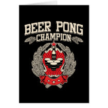 Beer Pong Champion Cards
