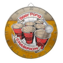 Beer Pong Champion Dart Board