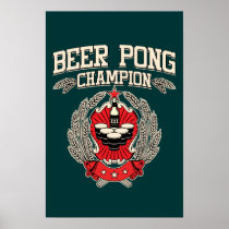 Beer Pong Champion Poster