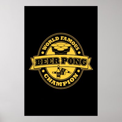 Beer Pong Champion Poster by strk3