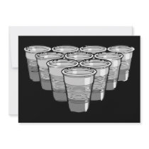 beer pong personalized invitation