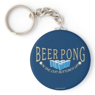 Beer Pong Keychains by azac69