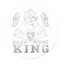 Beer Pong King Sticker
