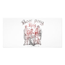 Beer Pong Kings Custom Photo Card
