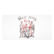 Beer Pong Kings Custom Photo Card