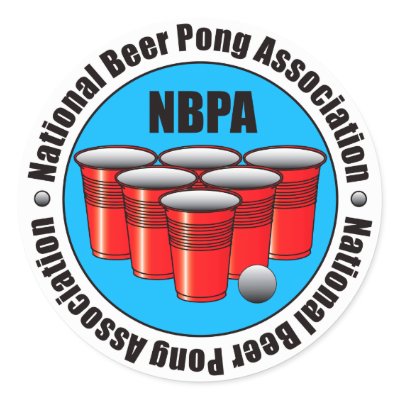 Beer Pong Round Stickers