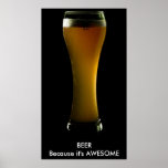 Beer poster with text