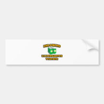 Beer-Powered Kindergarten Teacher Bumper Stickers