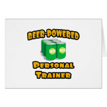Beer-Powered Personal Trainer Cards