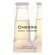 Beer Restaurant or Brewery Drink Voucher Cards Business Card Template