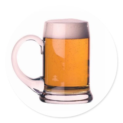 Beer Round Stickers by made_in_atlantis