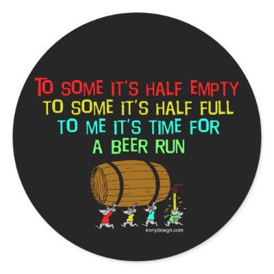 Beer Run! Stickers by ironydesign
