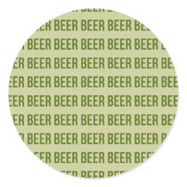 Beer Round Sticker
