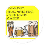 BEER ROUND STICKER