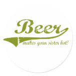 Beer Round Stickers