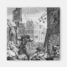 Beer Street, 1751 Refrigerator Magnet