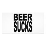 Beer Sucks Customised Photo Card