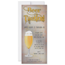Beer Tasting Birthday Party Invitation