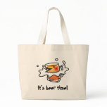Beer time tote bags