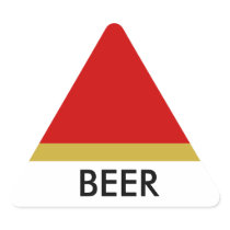 BEER triange sticker
