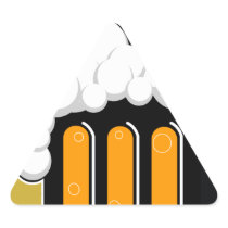 BEER triangle sticker