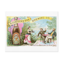 Beer Vintage Drink Ad Art Post Card