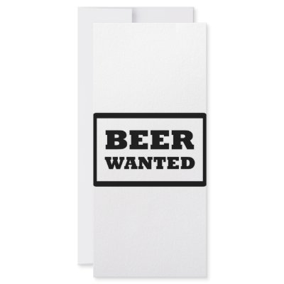 beer wanted icon custom rack cards by TomaniacLines