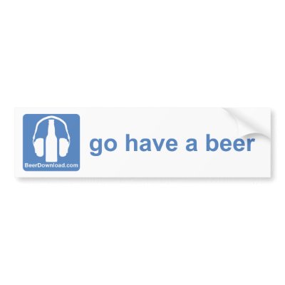 BeerDownload Bumper Sticker by beerdownload
