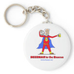 Beerman to the Rescue!  Beer is Good. Key Chain