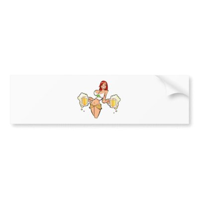 BeerRedhead Bumper Stickers by TrustShop