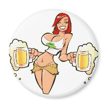 BeerRedhead Magnets