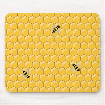 Bees And Honeycomb mousepad by BluePlanet