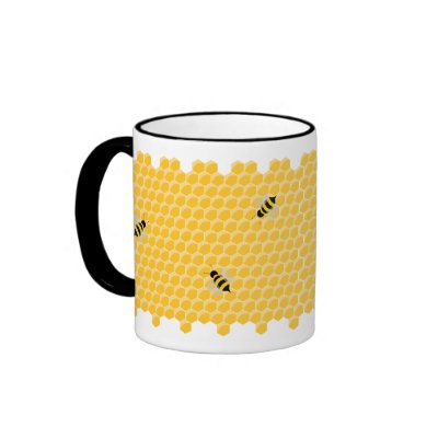 Bees And Honeycomb mug by BluePlanet