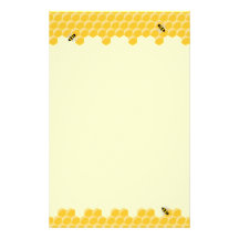 Bees And Honeycomb stationery