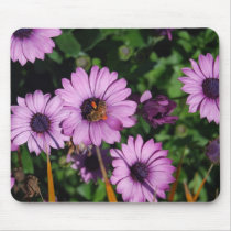 Bee's and Purple Flowers Mousepad