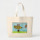 Bees Buzzing Canvas Bag