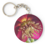 Bee's Eye View Of A Spring Hellebore Blossom keychains