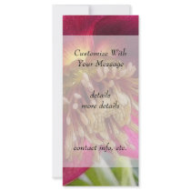 Bee's Eye View Of A Spring Hellebore Blossom Customized Rack Card