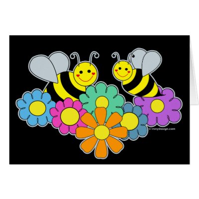 Bees & Flowers by ironydesigns