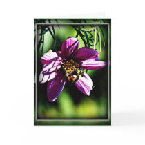 Bees & flowers need each other card