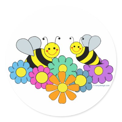 Bees & Flowers by ironydesigns