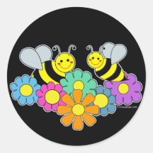 Bees & Flowers Sticker