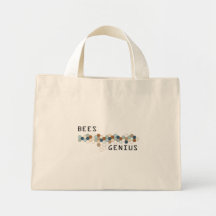 Bees Genius Tote Bags