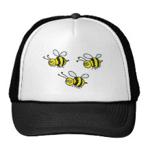 bees mesh hat