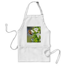 Bees Pollenating Basil Aprons