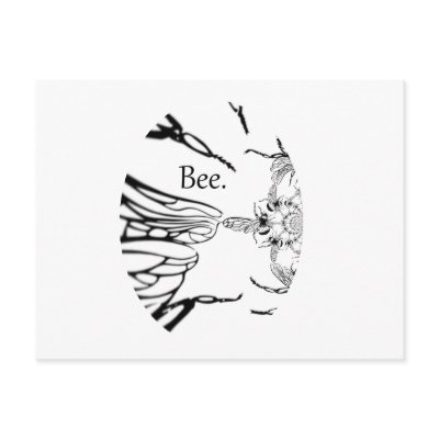 Bees Postcard by Wordlust