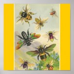 Bees posters