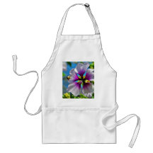 Bees Purple Flowers Apron