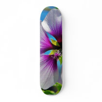 Bees Purple Flowers Skateboard
